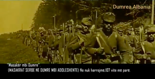 The Serbian massacre of Albanians in Belsh in Dumre in Elbasan in 1913