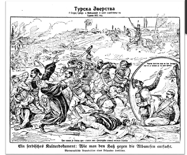 Serbian propaganda caricatures from 1912
