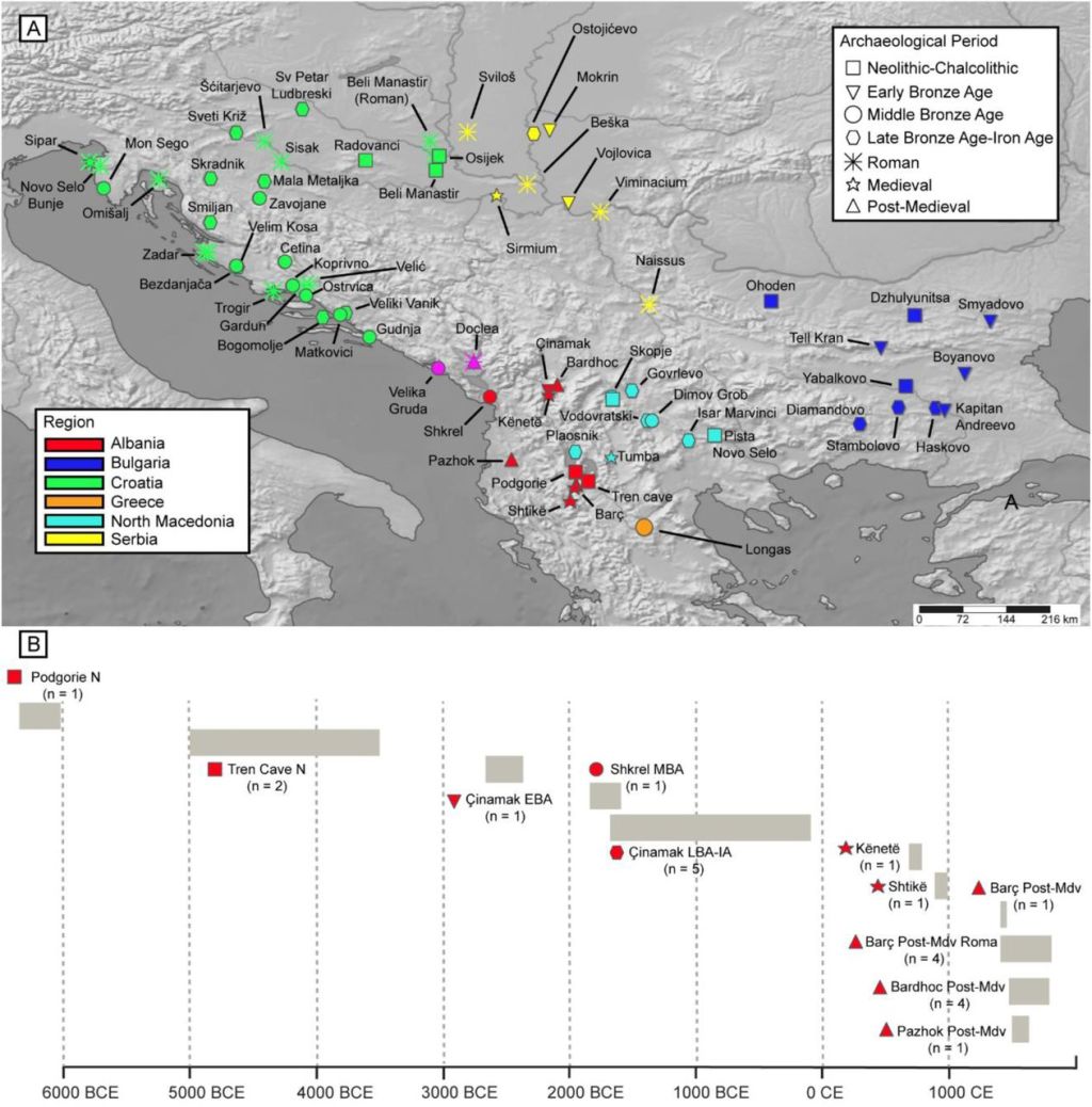 Ancient DNA reveals the origins of the Albanians