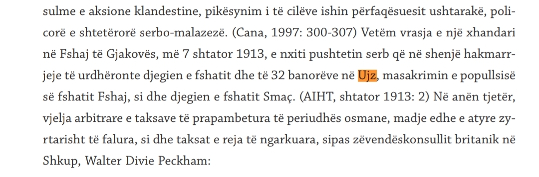 The “Ujzit te Hasit” or “Ujz Massacre” of 1913 – Serbian and Montenegrin soldiers burning Albanian women and children alive
