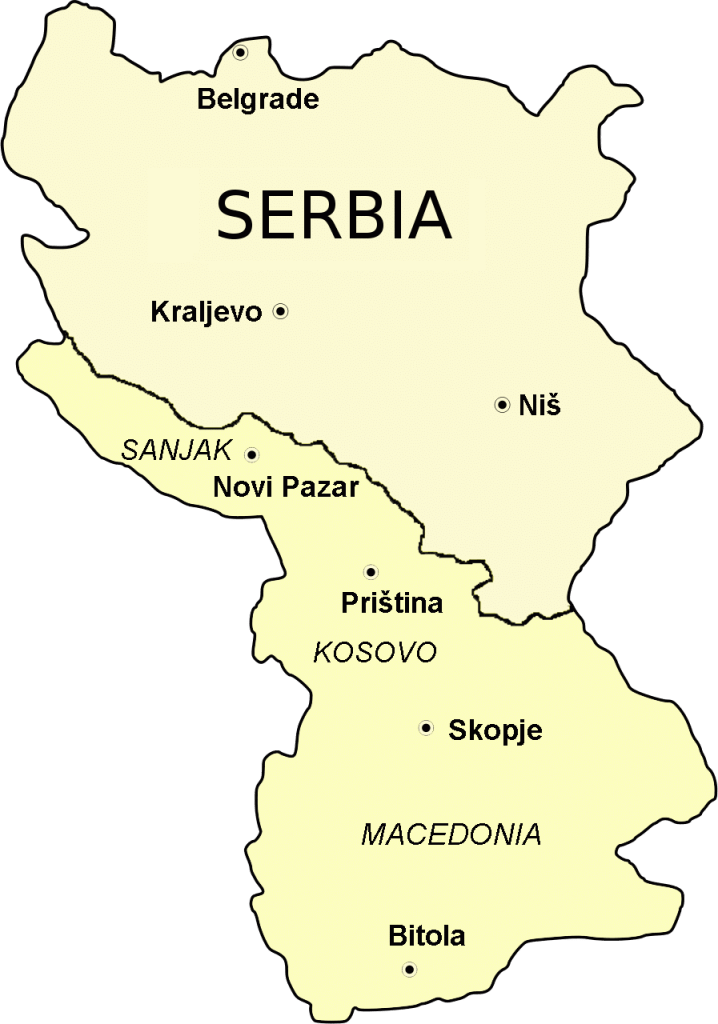 Serbian expansion on Albanian territories.