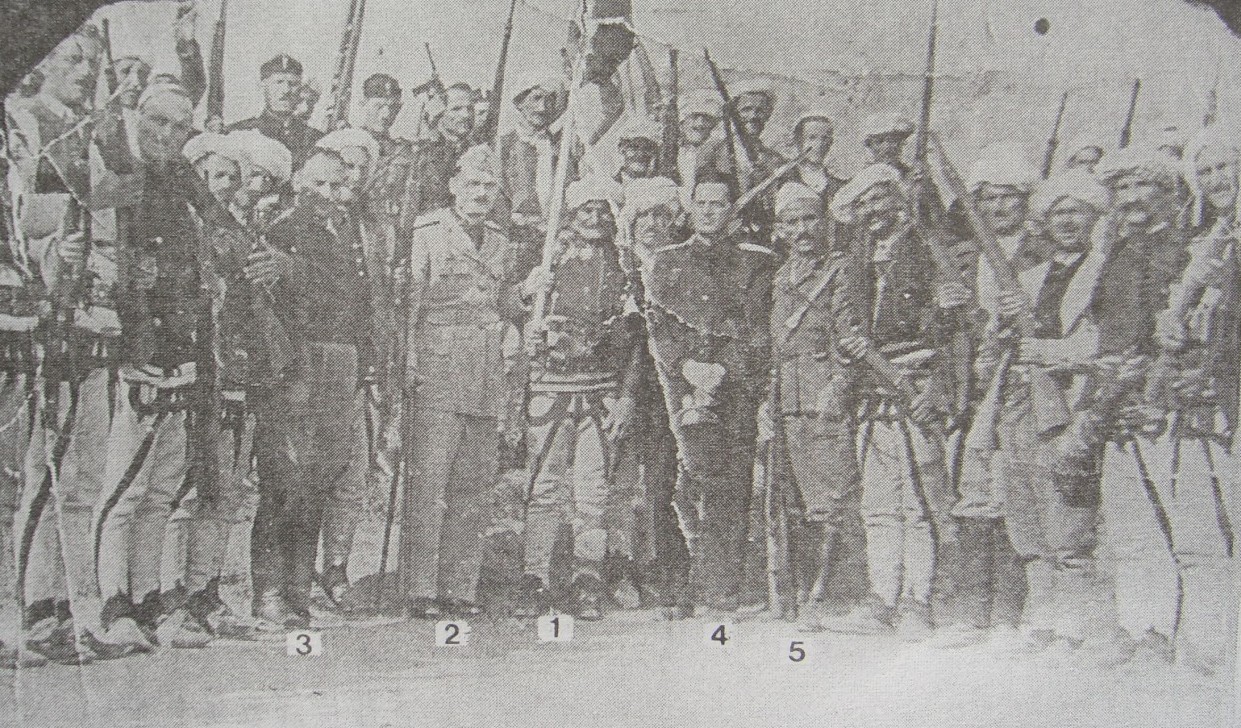 Sak Faslia, 2. Kolë Bibë Mirakaj, 3. Bajram Gashi, 4. Shaban Basha, 5. Sali Rama
