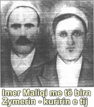 Imer Maliqi and his son Zymer Maliqi. 