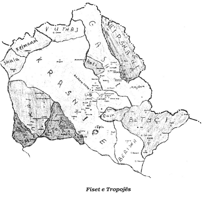 The Albanian patriot Din Bajram Bajraktari of Shipshan and his&nbsp;family