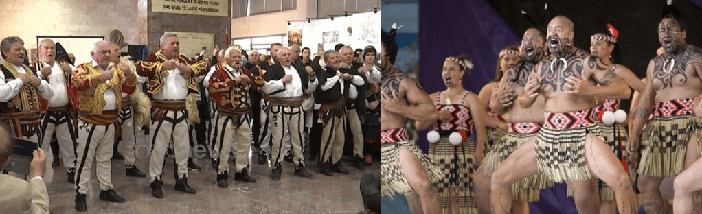Similarities between the Māori peoples “Haka ritual” and the Albanian “Gjama e Burravë” (Mens lamenting or Mens&nbsp;mourning)