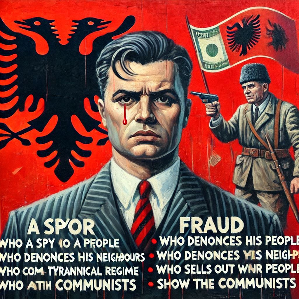 Some Albanian traitors and spies worked with the Yugoslav regime against Albanian interests.