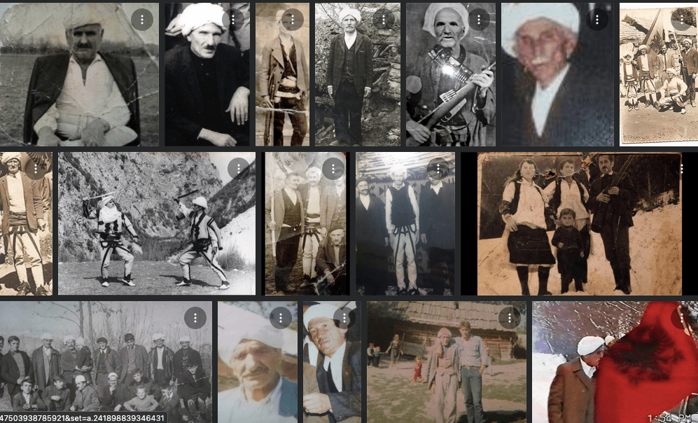 Photos of various Albanian highlanders (malesor) from&nbsp;Rugova