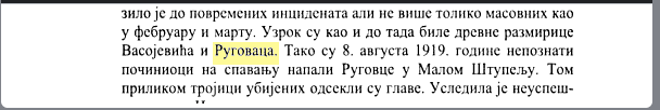 When Montenegrin bandits committed atrocities against Rugova in&nbsp;1919