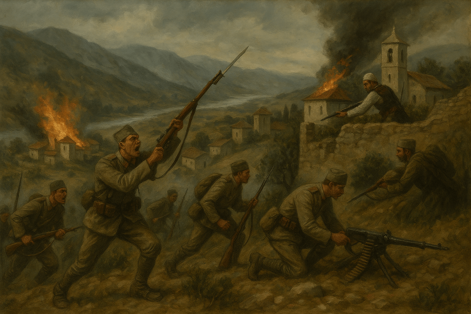 When Serbs invaded Kallmet of Zadrima in Shkodër and Lezhë in 1921