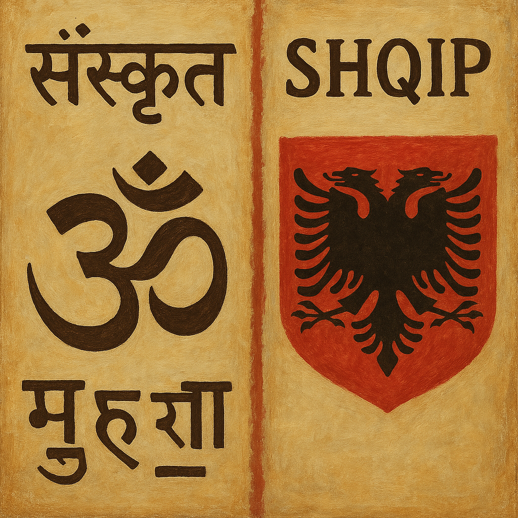 Albanian and Sanskrit