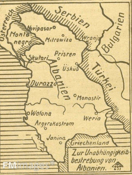 Ethnic Albania is 73,988 KM² and Albania lost 45,240 KM² to Balkan&nbsp;imperialism
