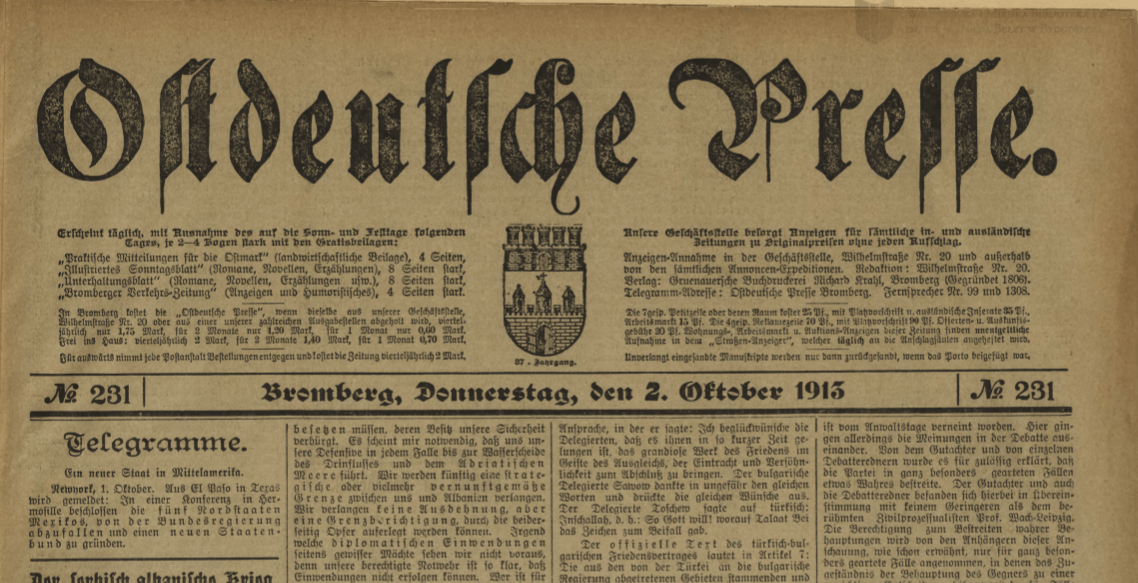 German paper in 1913: Serbs and Greeks are exterminating Albanians