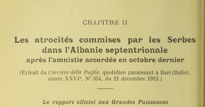 International report fom 1919: Serbian and Greek atrocites against Albanians – Part 2