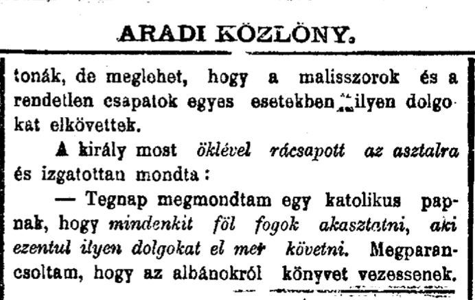 When King Nikola Petrovic lied about the Montenegrin atrocities against Albanians of&nbsp;1912