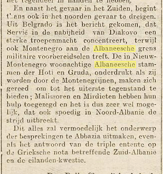 Serbian and Montenegrin hostilities against Northern Albania in&nbsp;1914