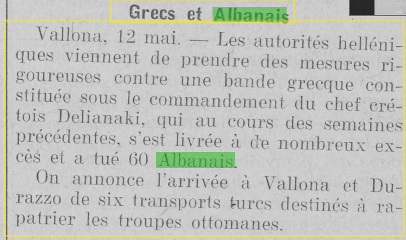 Cretan Greek war criminal Delianaki who killed 60 Albanian civilians