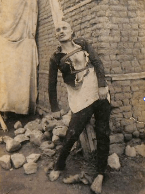 An Albanian killed by Serbs and tied to a tree so the relatives could watch every&nbsp;day