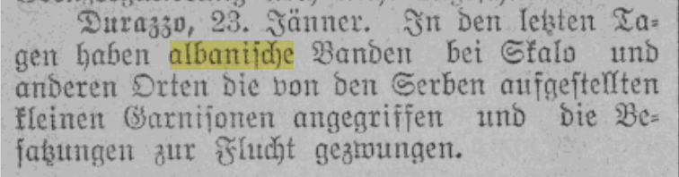 When Albanians beat the Serbian invasion troops in Sarandë in&nbsp;1913