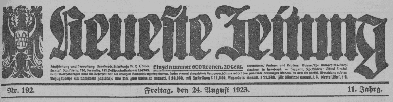 When Serbian terrorists attacked German civilians in Orlovac in&nbsp;1923