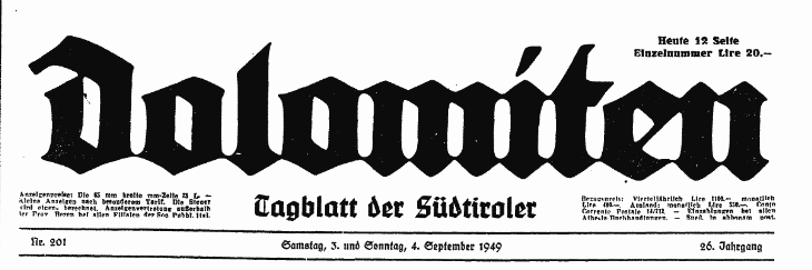 When the Albanian newspaper “Zeri i Popullit” accused Yugoslavia for atrocities against Albanians in&nbsp;1949