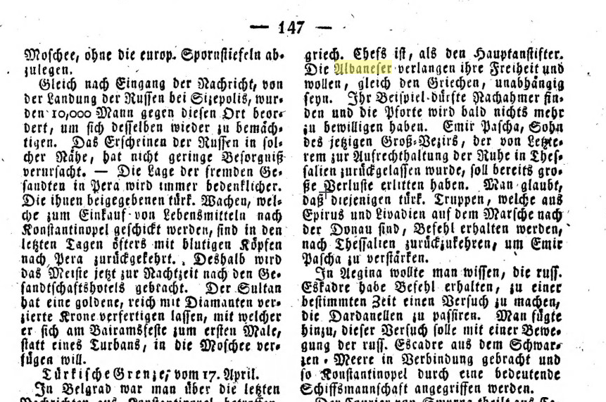 The Albanian uprising of Korfuzi (Corfu) of&nbsp;1829