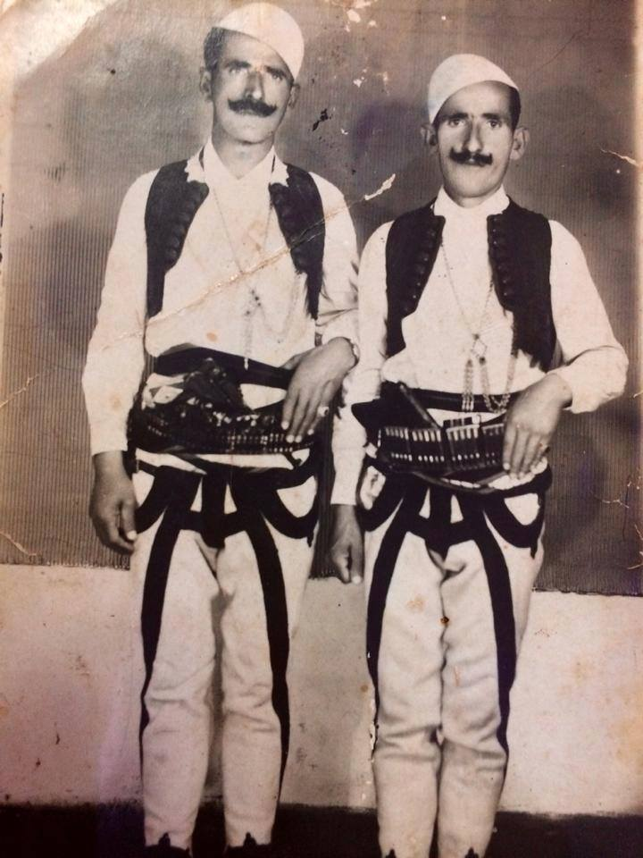 Albanian patriots Niman Kadri Byberi and Hysen Kadri Byberi in the 1940s
