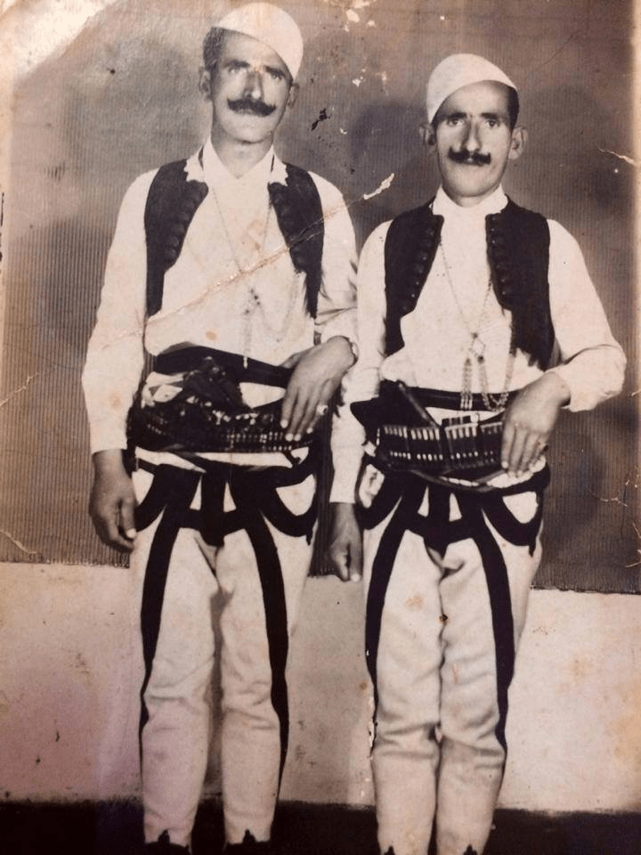 Albanian patriots Niman Kadri Byberi and Hysen Kadri Byberi in the&nbsp;1940s