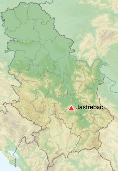 In 1861 the Albanian-Serbian border was in&nbsp;Jastrebac
