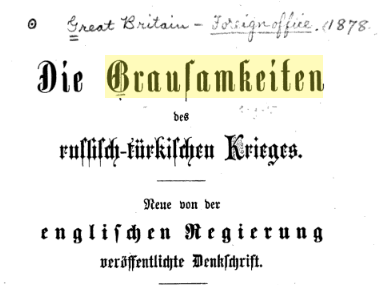 Russian and Cossack atrocities against Muslims in Bulgaria in&nbsp;1877-1877
