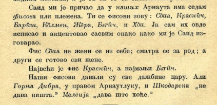 The forgotten Albanian tribes of Barash, Kolmen, Zhera, Bataq and Hdi (Hadi) in&nbsp;1880