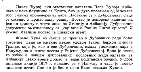 Albanian captain Pavel Gjuraj and merchant Fran Kuka from Lezhë in Dubrovnik the 17th&nbsp;century