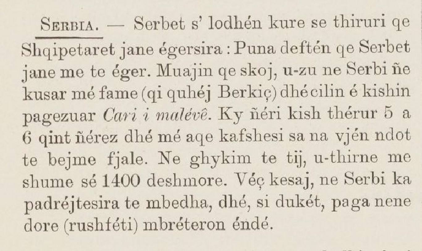 The Serbian mass murderer Berkic who killed 600 Albanians in 1897