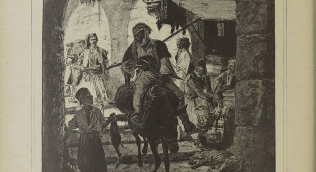 Illustrations of Albanians of Tivar (Antivar) and the city from the 19th&nbsp;century