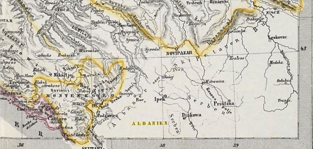 When the inhabitants of Orahovo, Duje, Kuci, Koci, Medun and Fundina in Montenegro spoke Albanian in the&nbsp;1850s