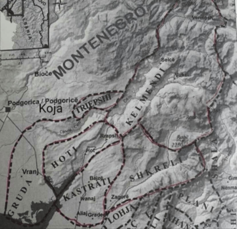 The Albanian Hoti tribe according to Franc&nbsp;Nopca