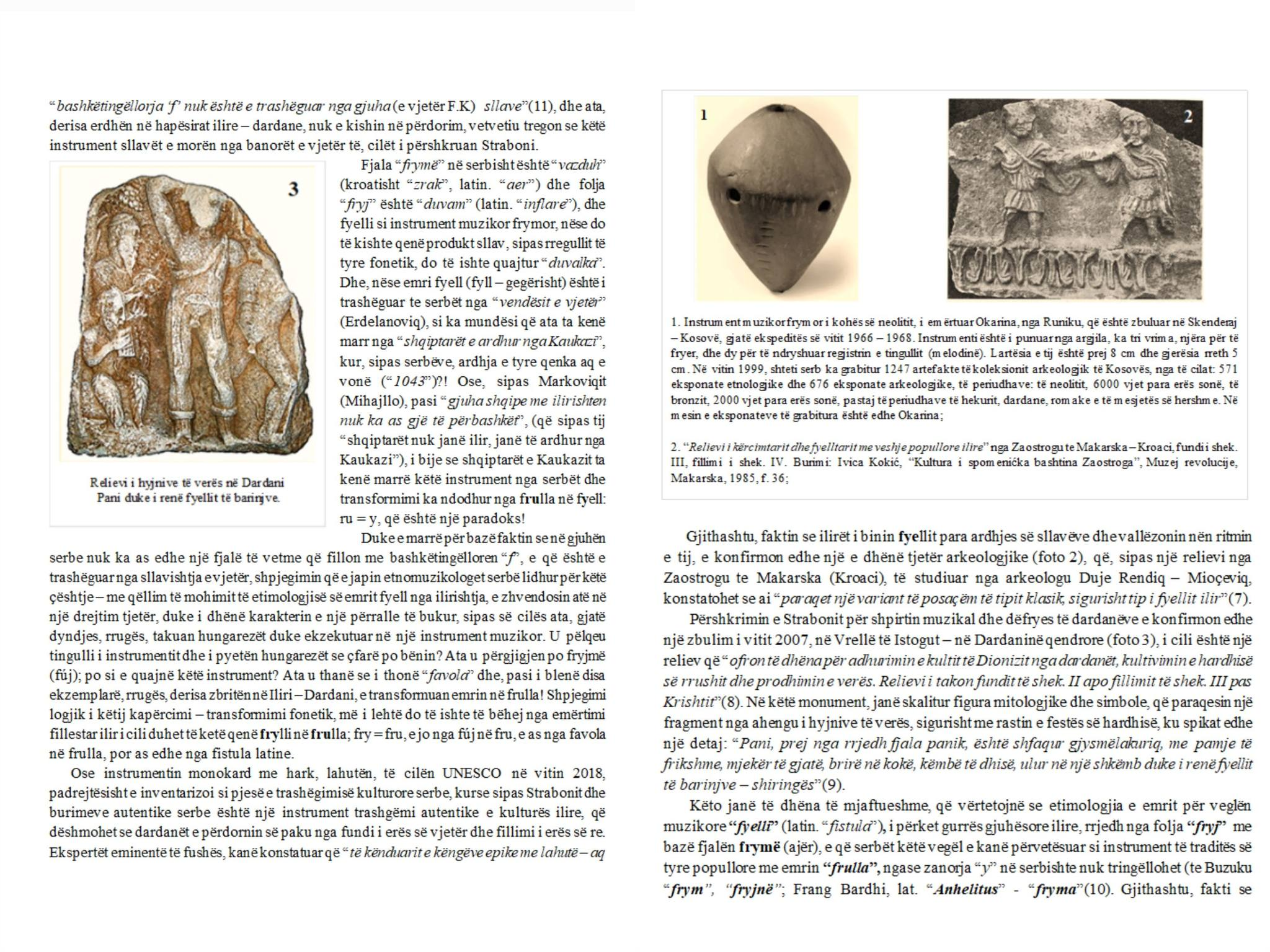 The Serbian appropriation of the Illyrian-Albanian cultural heritage