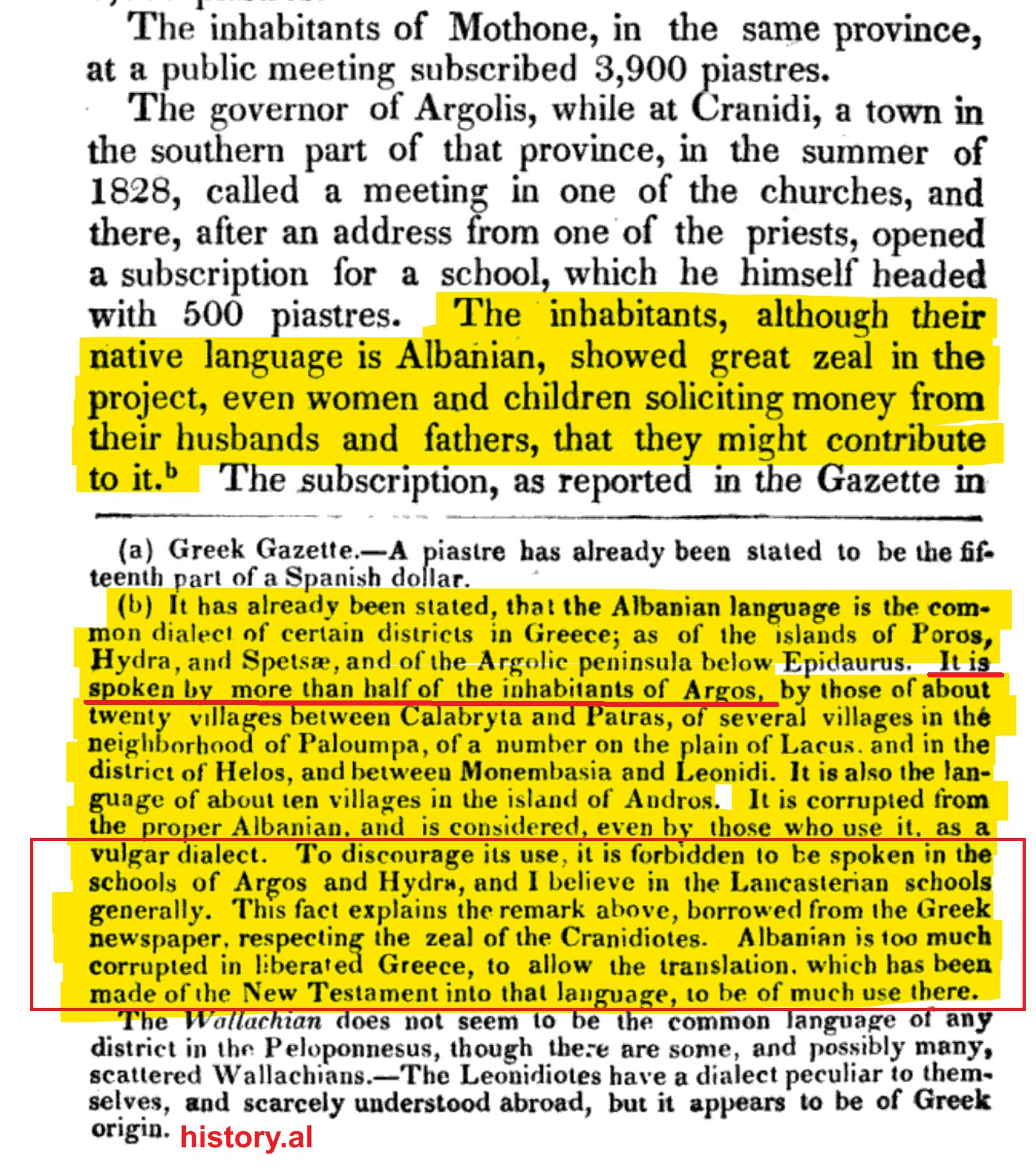 Greek Hellenist assimilation and oppression of Albanian Arvanites in the 19th century