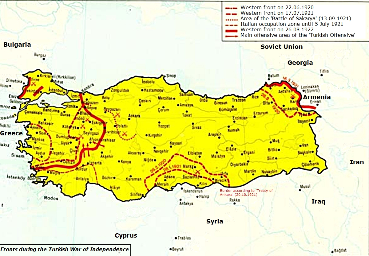 The Greek military invasion of of Turkey (1919-1922)