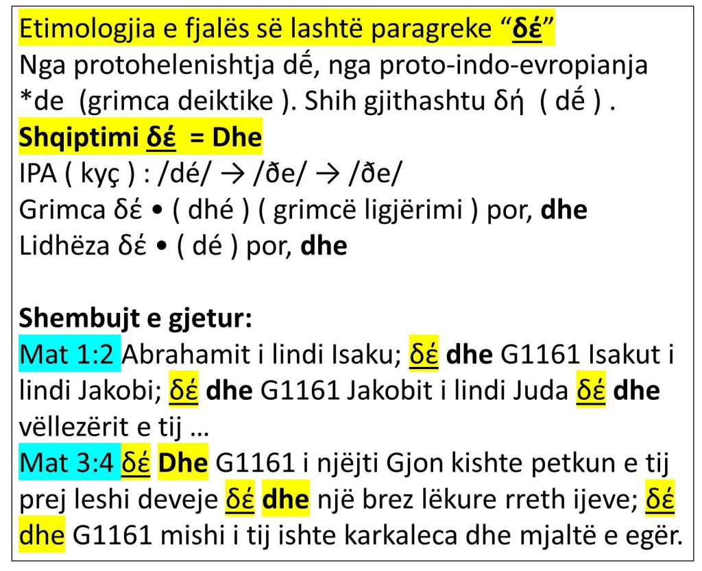 The Etymology of Pre-Hellenic words