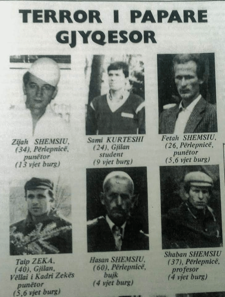 Serb and Yugoslav imprisonment, torture and murder of Albanians