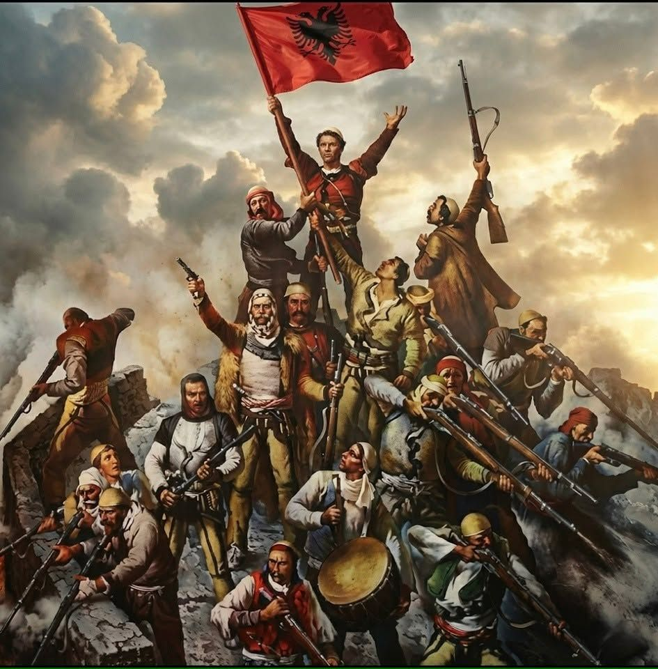 16,000 Albanians defended Albanian territories from 76,000 Serbian invading troops in 1912