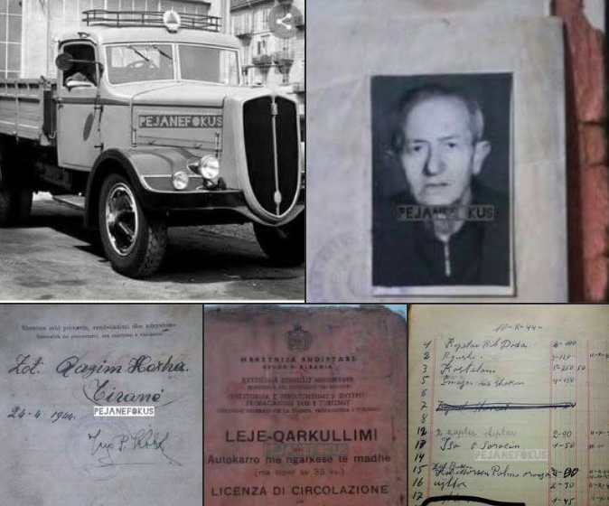 The first Albanian truck in Pejë