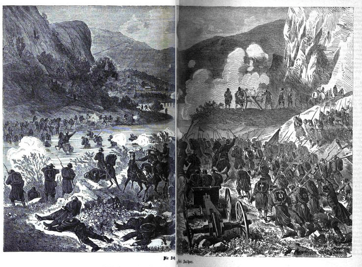 Montenegrin losses against the Albanian forces at Fundina, Berane, Zagarac and Rijeka (1862-1877)