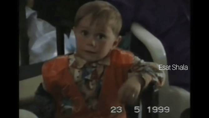 When Serbian soldiers cut off the hand of an innocet Albanian child in 1999 and killed the family in 1999