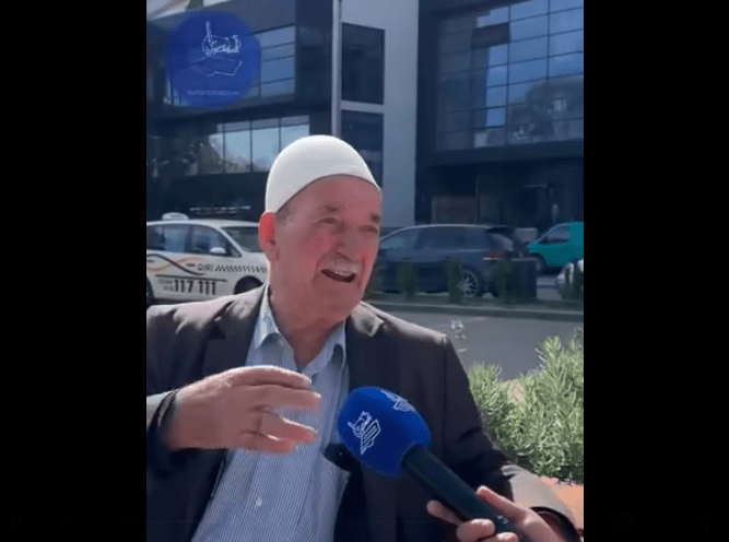 An Albanian elderly says that the Serbs killed his son and that his grave is still unknown today