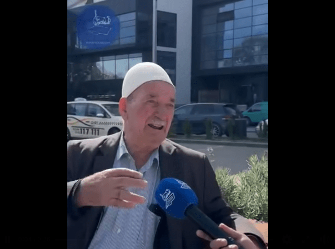 An Albanian elderly says that the Serbs killed his son and that his grave is still unknown today