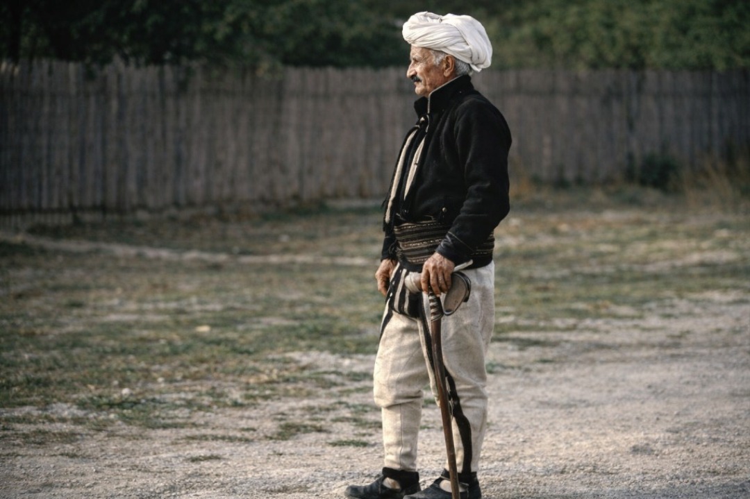 Albanian fighter Zhukë Haxhia (born 1885) from Rugova