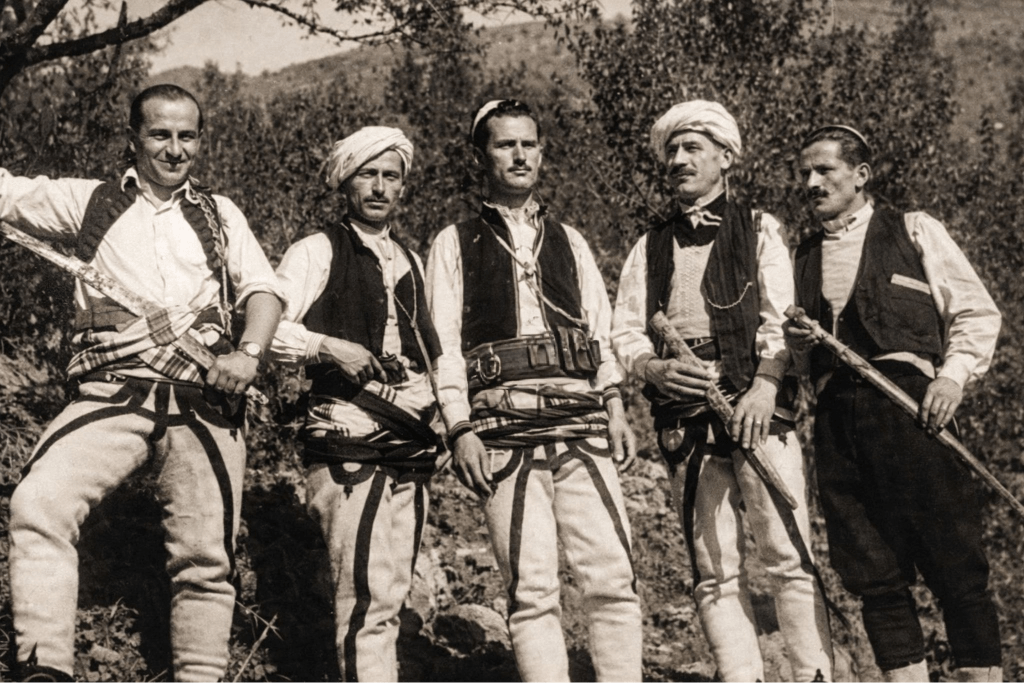 Albanians of Rugova: Rexhep Lajçi, Rame Tahiri, Mikel Sadria, Imer Zeneli (son of Zenel Syla) and Mehmet&nbsp;Beka