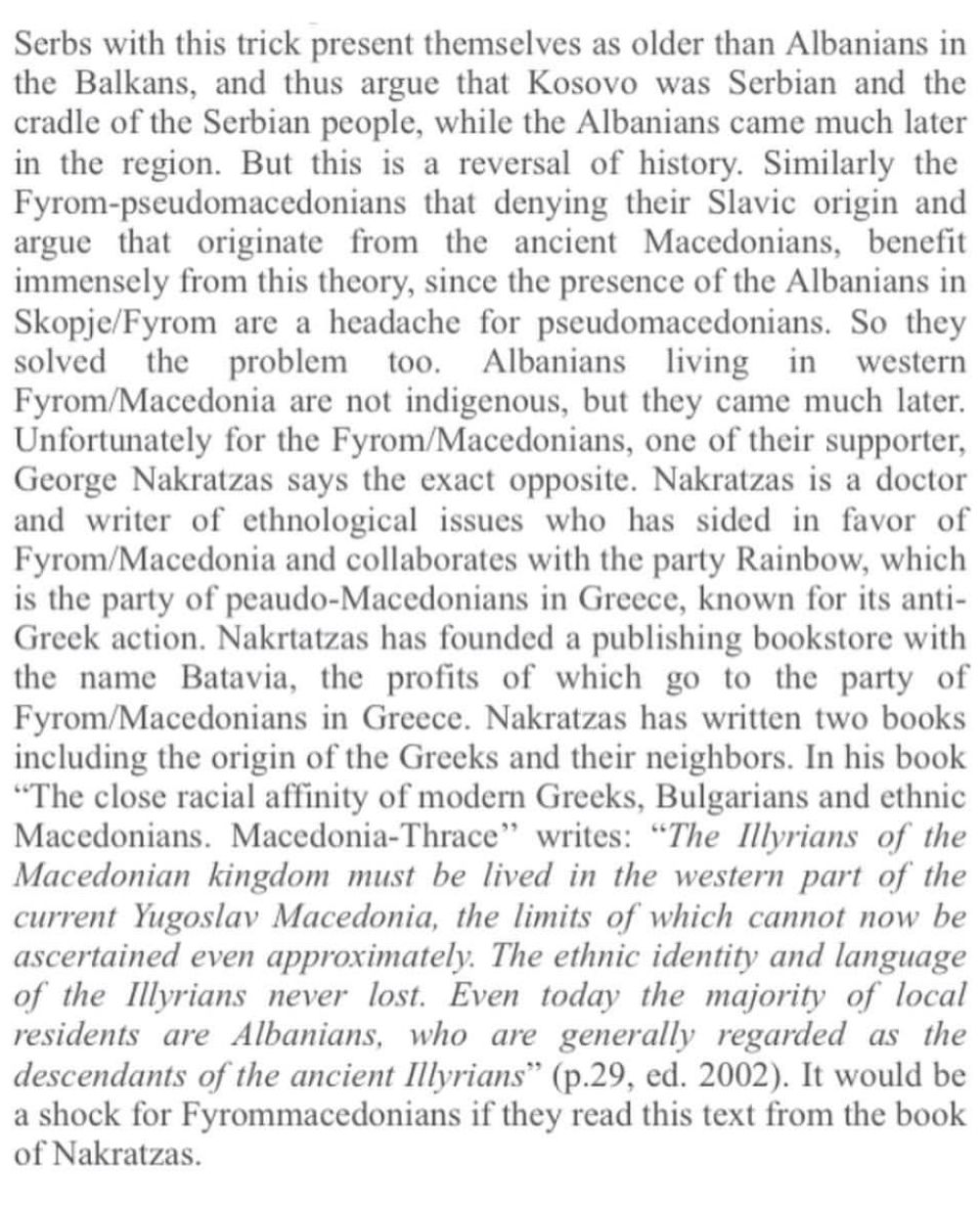 Albanians pre-date Serbs and Slavic Macedonians by centuries
