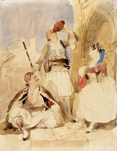 European Romantics created the myth of a “classical Greece” being reborn in modern Greece in 1821